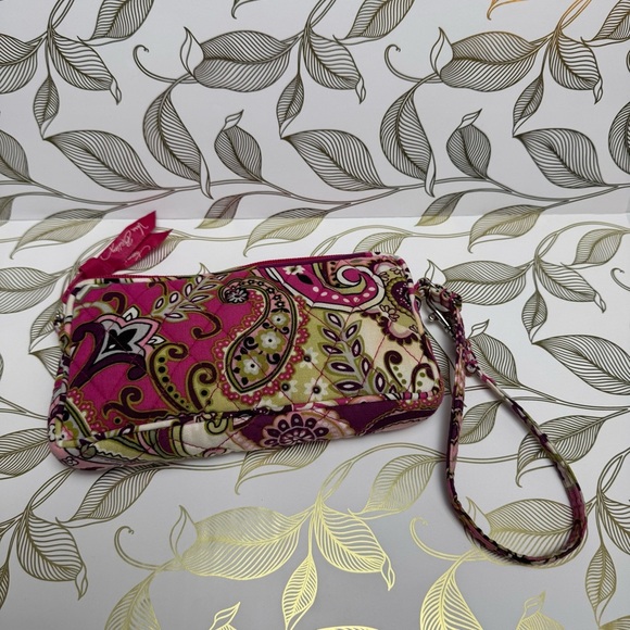 Vera Bradley Pink Floral Women's Wristlet - Picture 6 of 13